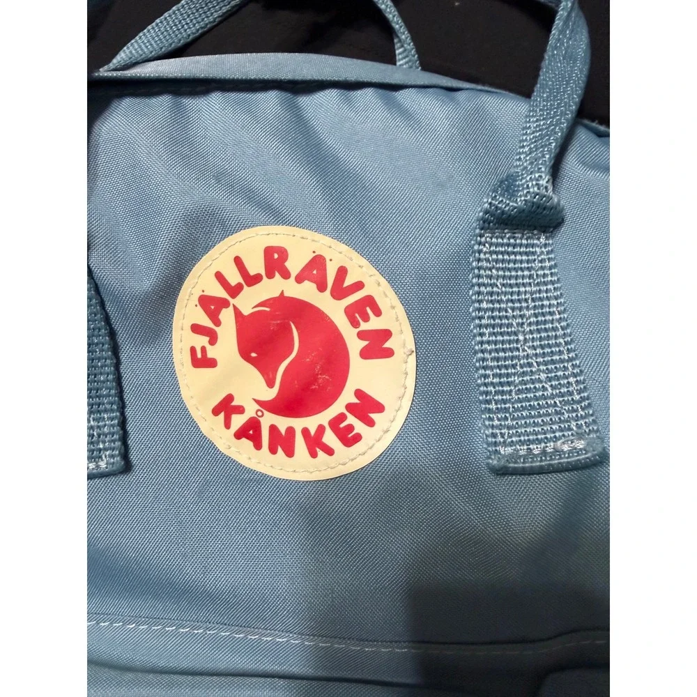 Fjallraven Kanken Classic Backpack Light Blue Vinylon F School Travel Bag